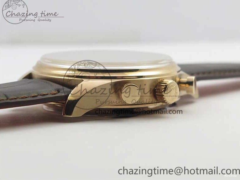 MIROTIME 0101 Portugieser Chrono  42 IW390406 RG ZF 1:1 Best Edition Blue Dial on Brown Leather Strap A Durable 7129